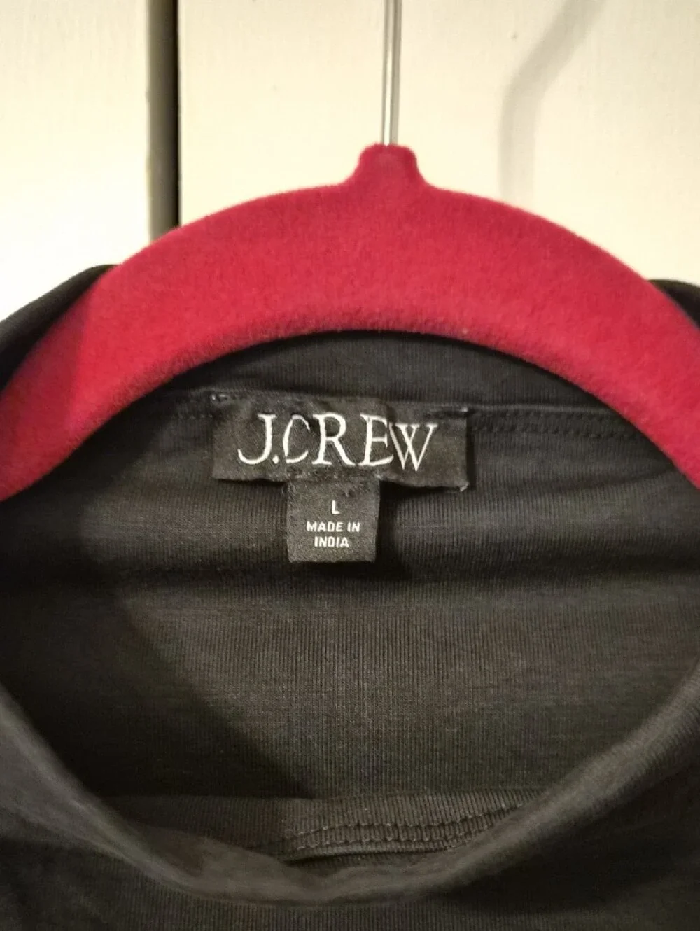 J.Crew Black Sleeveless Mock-Neck, Mixed Media, Midi Dress, Size L